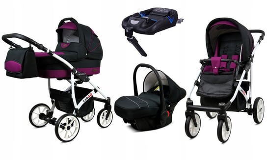 Wózek 4w1 dziecięcy BabyLux Largo + baza ISOFIX BabyLux