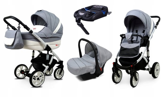 Wózek 4w1 dziecięcy babylux lilly + baza isofix BabyLux