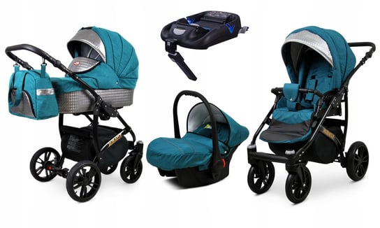 Wózek 4w1 dziecięcy BabyLux Miracle + baza Isofix BabyLux