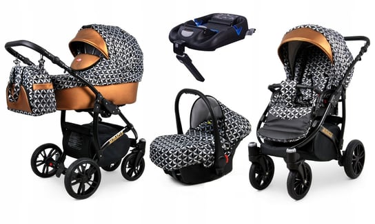 Wózek 4w1 dziecięcy BabyLux Miracle + baza Isofix BabyLux