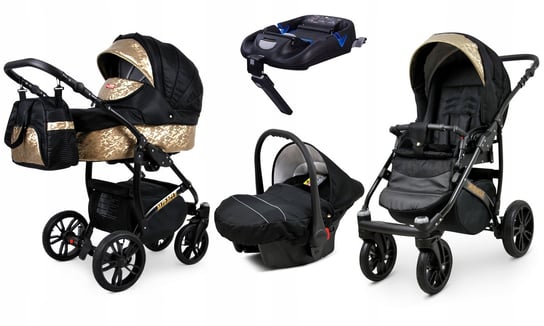 Wózek 4w1 dziecięcy BabyLux Miracle + baza Isofix BabyLux