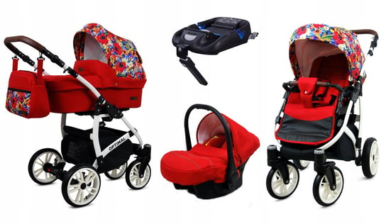 Wózek 4w1 dziecięcy BabyLux Optimal + baza Isofix BabyLux