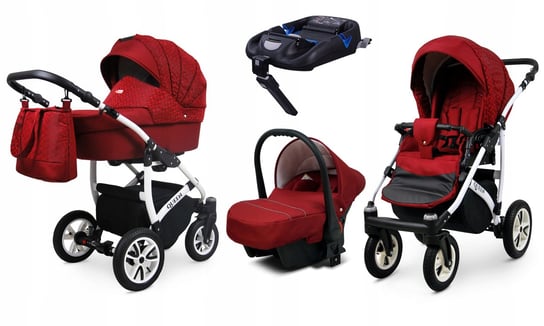 Wózek 4w1 dziecięcy BabyLux Queen + baza Isofix BabyLux