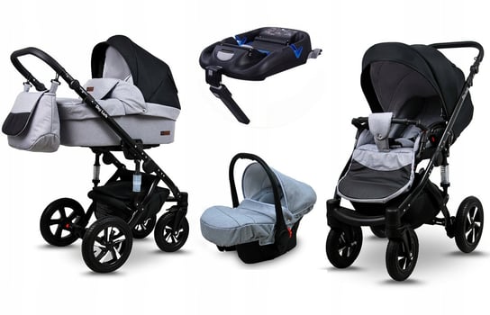 Wózek 4w1 dziecięcy BabyLux Sky Lark + baza Isofix BabyLux