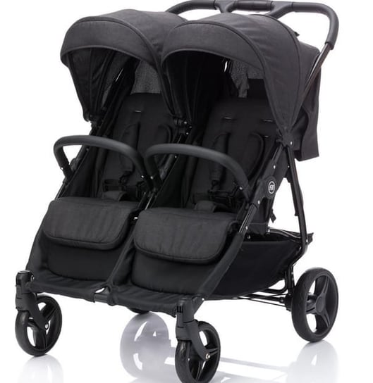 Wózek bliźniaczy twin pram fill Duo Black Melange Fillikid Fillikid
