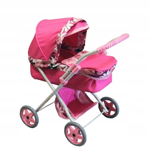 Wózek dla lalki głęboki różowy DUDEK Inna marka
