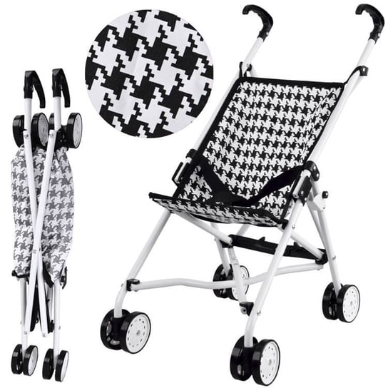 Wózek dla lalki spacerowy zabawkowy dla dzieci zabawka wózek lalka pepitka JOKOMISIADA