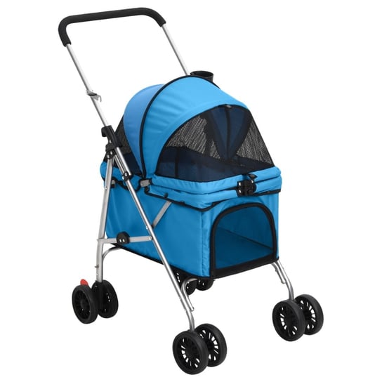 Wózek dla psa przenośny 76x50x100cm niebieski / AAALOE Inna marka