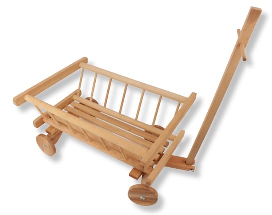 Wózek drabiniasty drewniany - dla dzieci i ogrodu - naturalny Woodcarver