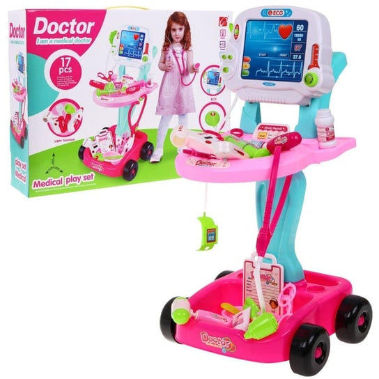 Wózek Małego Lekarza Różowy RAMIZ