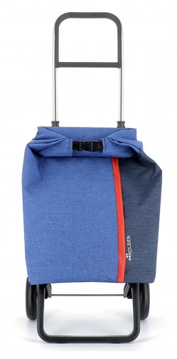 Wózek na zakupy ROLSER Roll Top Tweed Logic RG Azul, czerwono-niebieski, 45 l Rolser