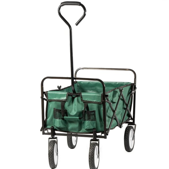 Wózek ogrodowy wózek składany z rączką zielony Tip-Top