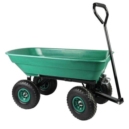 Wózek ogrodowy wywrotka zielony 52l 120kg Tip-Top