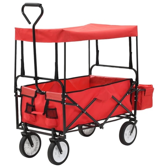 Wózek transportowy ręczny VIDAXL, czerwony, 116x54x119 cm vidaXL