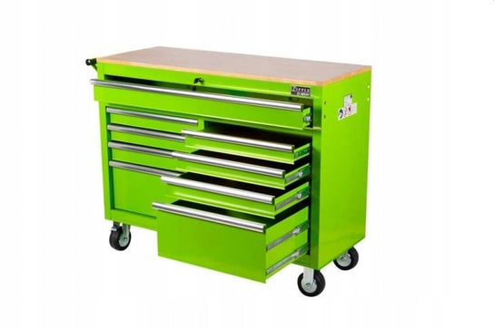 Wózek warsztatowy szafka narzędziowa szuflady blat 540kg drewniany warsztat ZI-WS9F ZIPPER