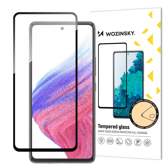 Wozinsky Full Glue Tempered Glass Szkło Hartowane Samsung Galaxy A54 5G 9H Na Cały Ekran Z Czarną Ramką Wozinsky