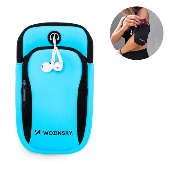 Wozinsky Opaska Na Telefon Do Biegania Armband Niebieska (Wabbl1) Wozinsky