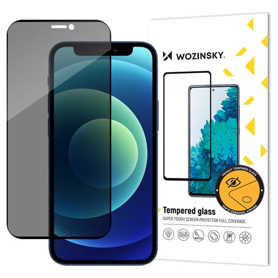 Wozinsky Privacy Glass Szkło Hartowane Do Iphone 12 Pro / Iphone 12 Z Filtrem Anti Spy Prywatyzujące Wozinsky