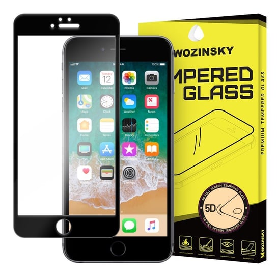 Wozinsky PRO+ super wytrzymałe szkło hartowane 5D Full Glue na cały ekran z ramką iPhone 6S Plus / 6 Plus czarny - Czarny Wozinsky