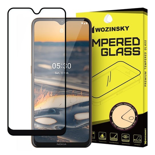 Wozinsky super wytrzymałe szkło hartowane Full Glue na cały ekran z ramką Case Friendly Nokia 5.3 czarny Wozinsky