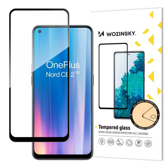 Wozinsky Super Wytrzymałe Szkło Hartowane Full Glue Na Cały Ekran Z Ramką Case Friendly Oneplus Nord Ce 2 5G Czarny Wozinsky