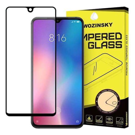 Wozinsky super wytrzymałe szkło hartowane Full Glue na cały ekran z ramką Case Friendly Xiaomi Mi 9 SE czarny Wozinsky