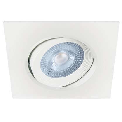 Wpust LAMPA sufitowa MONI 03230 Ideus regulowana OPRAWA kwadratowa LED 5W 3000K schodowa biała IDEUS
