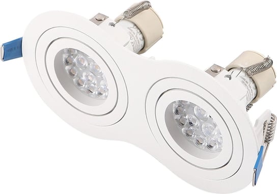 Wpuszczana LAMPA sufitowa SIGNAL II H0083 Maxlight podtynkowa OPRAWA metalowe oczka do zabudowy białe MaxLight