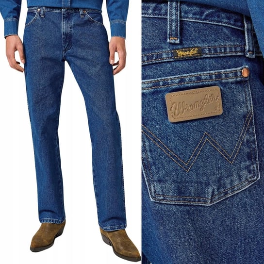 Wrangler 13MWZ Stone COWBOY CUT KLASYCZNE PROSTE SPODNIE JEANSOWE W34 L34 Wrangler
