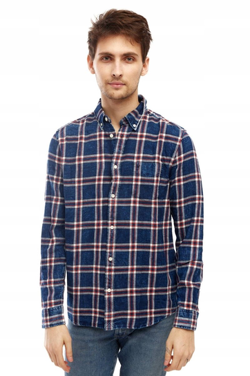 WRANGLER 1PKT BUTTON DOWN MARS RED W5A33TX3A M Wrangler