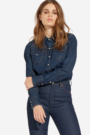 Wrangler 27Ww Damska Koszula Jeansowa Jeans -S Wrangler