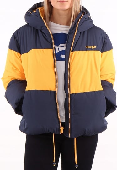 Wrangler B&Y Puffer Jkt Damska Kurtka Puchowa Zimowa Navy W4127Wb35-S Wrangler