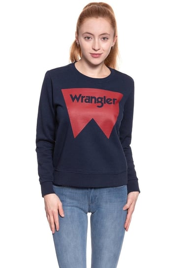 Wrangler, Bluza damska, Logo Crew Navy W6087Hy35, rozmiar S Wrangler