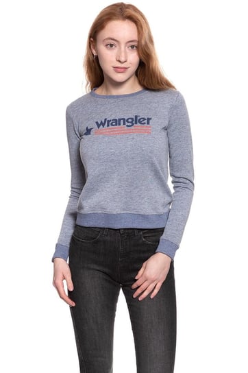 Wrangler, Bluza damska, Logo Sweat Mid Grey Mel W6039Hh37, rozmiar XS Wrangler