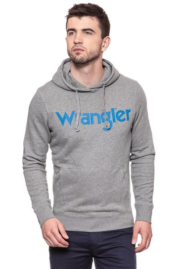 Wrangler, Bluza męska, Logo Hoodie Grey Marl W6527Hyvb, rozmiar S Wrangler