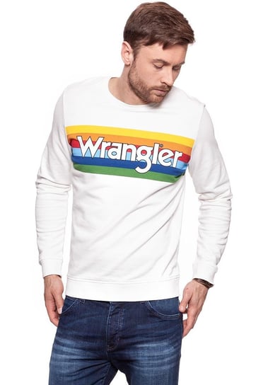 Wrangler, Bluza męska, Rainbow Sweat Offwhite W6528Hp02, rozmiar XXL Wrangler