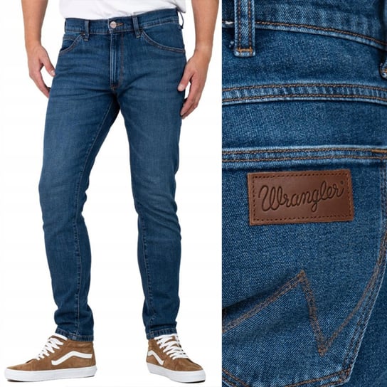 Wrangler BRYSON SKINNY Desire RURKI CIEMNY DżINS W33 L34 Wrangler