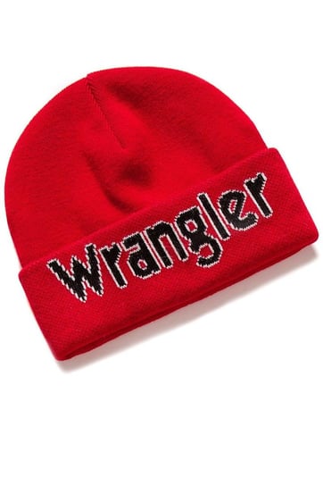 Wrangler, Czapka męska, Kabel Beanie Salsa Red W0M39Uhwn, rozmiar uniwersalny Wrangler