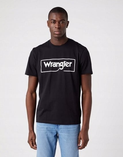 Wrangler Frame Logo Tee Męski T-Shirt Koszulka Logo Nadruk W70Jd3100-M Inna marka