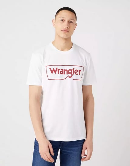 Wrangler Frame Logo Tee Męski T-Shirt Koszulka Nadruk W70Jd3989-S Inna marka