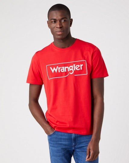 Wrangler Frame Logo Tee Męski T-Shirt Koszulka W70Jd3X47-4Xl Inna marka