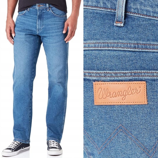 Wrangler FRONTIER RELAXED COOLMax New Dawn LUŹNE DżINSY W36 L34 Wrangler