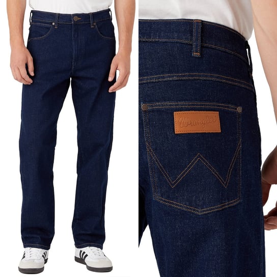 Wrangler FRONTIER RELAXED Day Drifter GRANATOWY DżINS LUŹNY KRÓJ W36 L34 Wrangler