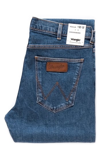 Wrangler Greensboro Męskie Spodnie Jeansowe Darkstone W15Q23090-W31 L34 Inna marka