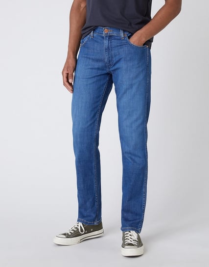 Wrangler Greensboro Męskie Spodnie Jeansowe Jeansy Limelite Blue W15Qq123L-W38 L30 Inna marka