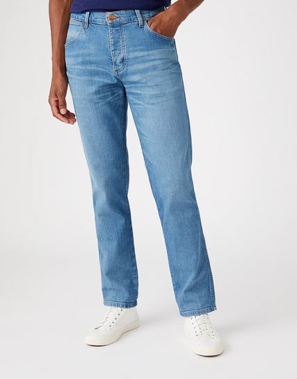 Wrangler Greensboro Męskie Spodnie Jeansowe Natural Indigo W15Qcu29X-W32 L34 Inna marka