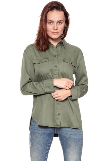 Wrangler, Koszula damska, Workwear Shirt Dusty Olive W5238Sm45, rozmiar S Wrangler