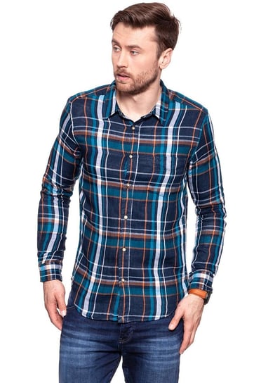 Wrangler, Koszula męska, Ls 1Pkt Shirt Navy W5953T835, rozmiar M Wrangler