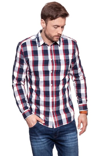 Wrangler, Koszula męska, Ls 1Pkt Shirt Red W57604M47, rozmiar S Wrangler
