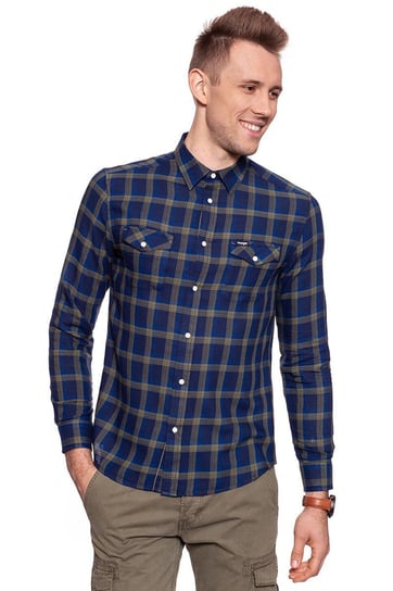 Wrangler, Koszula męska, Ls 2Pkt Flap Shirt Olivine W5917Orfr, rozmiar S Wrangler